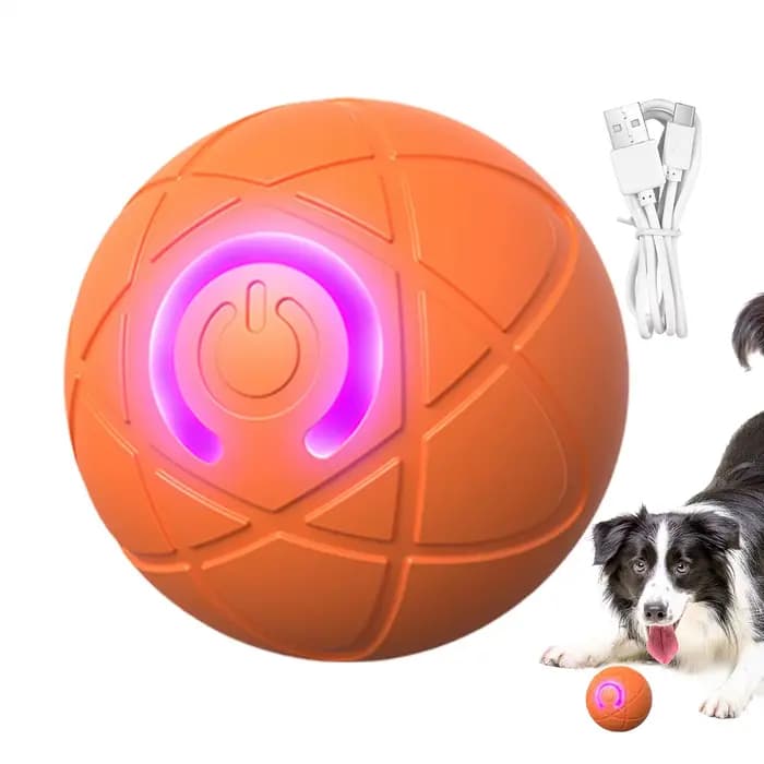 Balle roulante automatique pour chien
