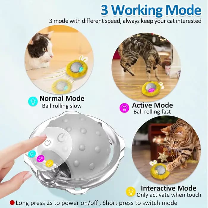 Jouets interactifs pour chats à activation par mouvement