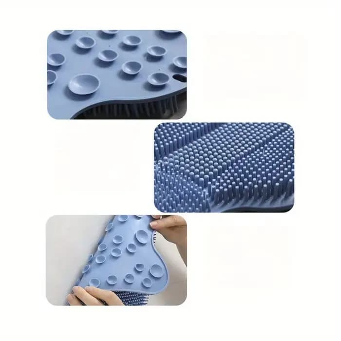 Brosse et grattoir de massage pour chat 2 en 1 | Outil d'auto-œilage avec poils en caoutchouc | Conception peu