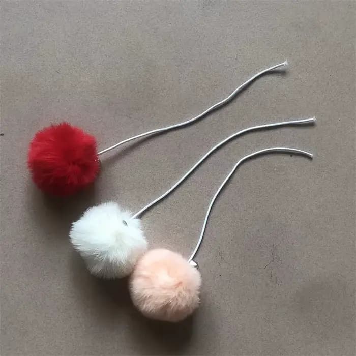 Balle de jouets interactifs pour chat avec cloche et ficelle