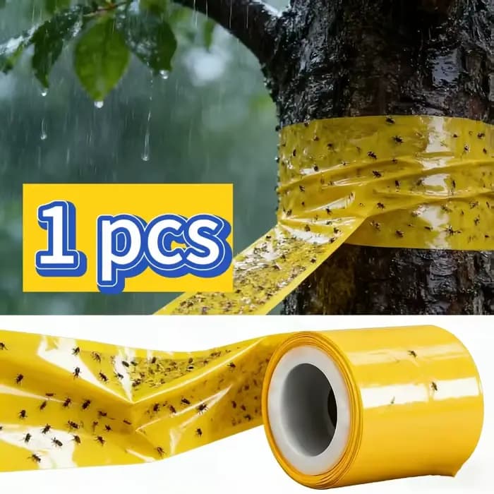 1 rouleau de ruban adhésif anti-parasites pour arbres (10 cm de large, 5 m de long) adapté aux pommiers et aux cerisiers, utilisé pour la protection des jardins