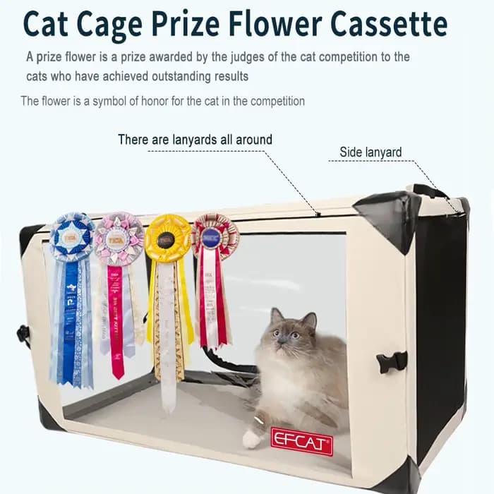 Grande cage de compétition pour chats, pliable, pour exposition, salle de maternité, cage professionnelle pour concours de chats