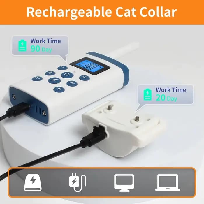 Collier d'entraînement automatique Anti-meow et pour chat 2 en 1