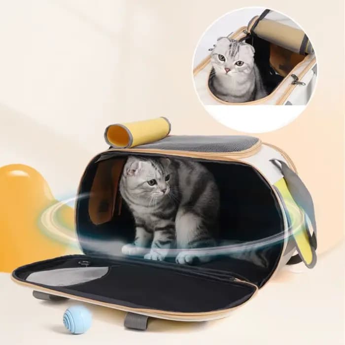 Sac de transport pour animaux de compagnie respirant