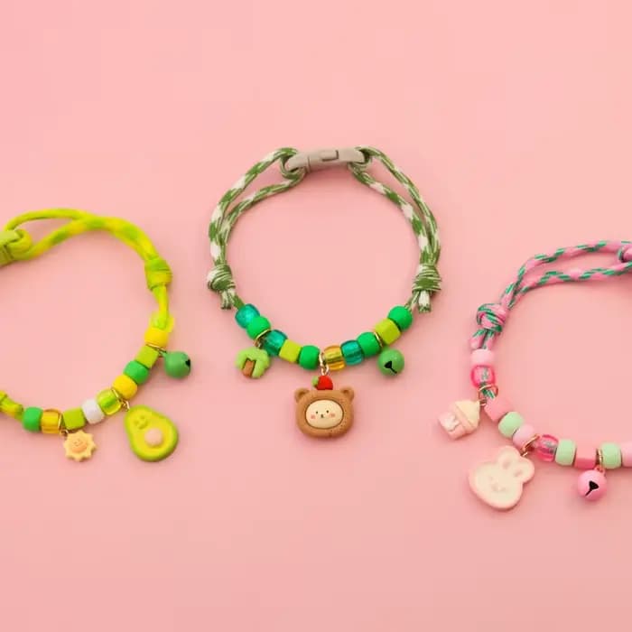 Collier pour chat et chien avec collier tressé assorti