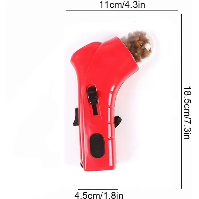 Lanceur de friandises pour chien et chat, catapulte à friandises, distributeur interactif, jouet d'entraînement, accessoires de jeu portables pour animaux de compagnie en plein air