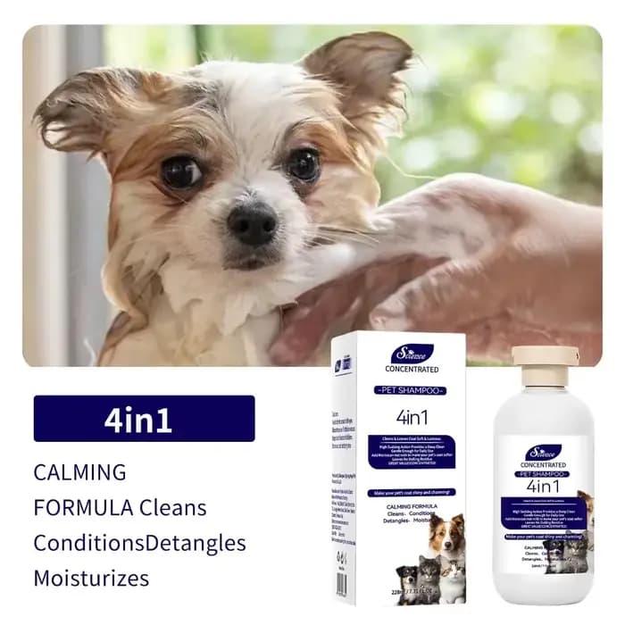 Shampoing apaisant pour animaux de compagnie