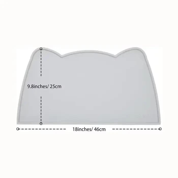 Tapis de nourriture pour animaux de compagnie en Silicone