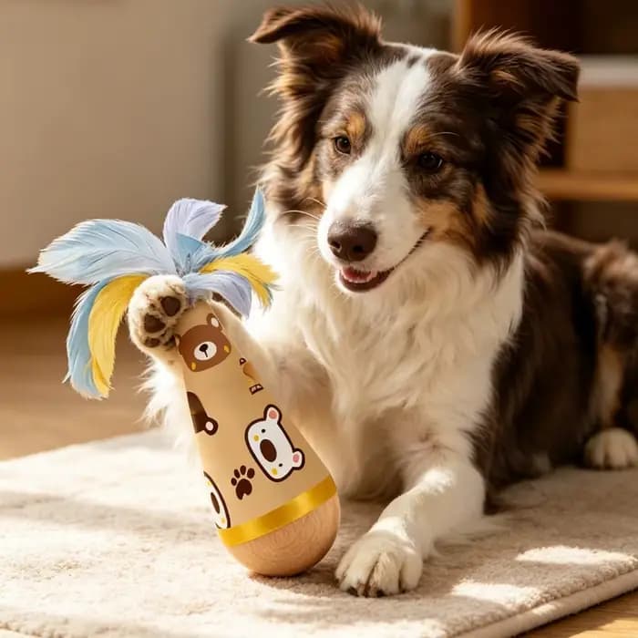 Jouet interactif Wobble & Spin pour chiens et chats
