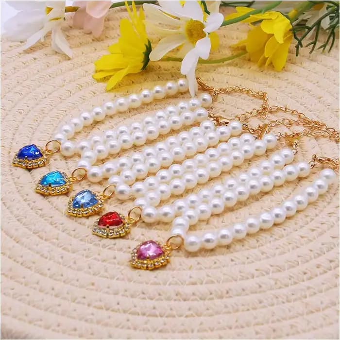 Nouveau collier de chat décoration animal de compagnie mignon exquis cou chaton réglable été