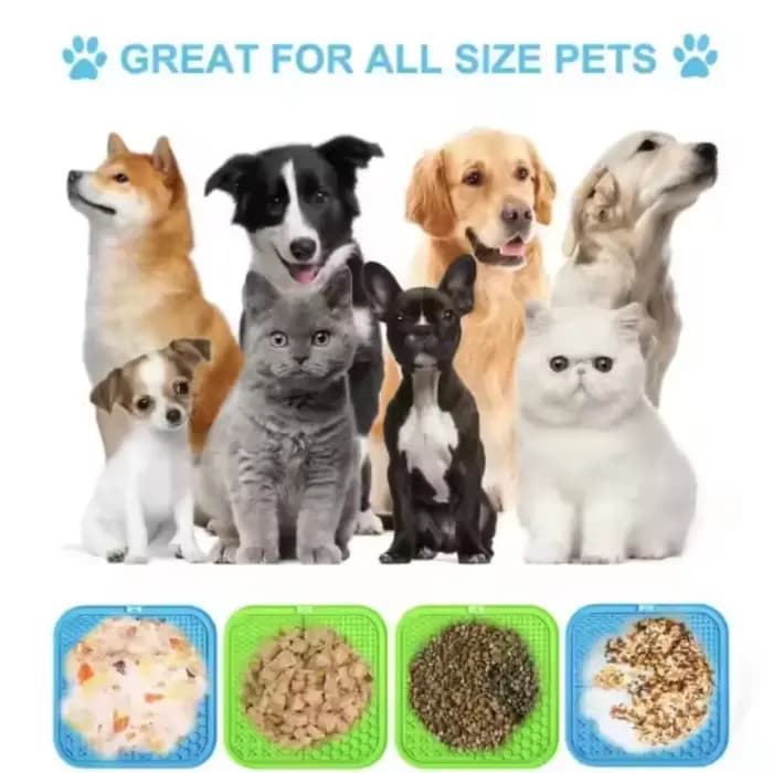 Tapis de léchage en silicone pour animaux de compagnie
