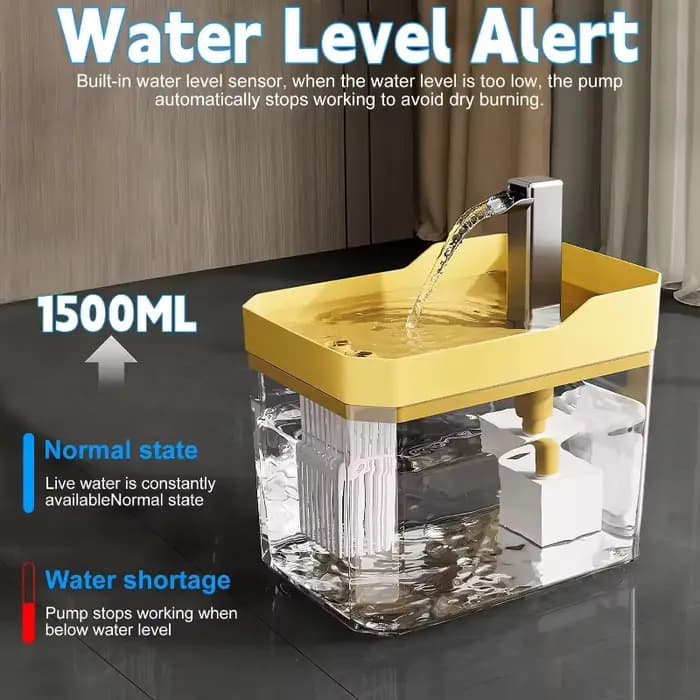 Fontaine à eau pour chat avec filtre automatique