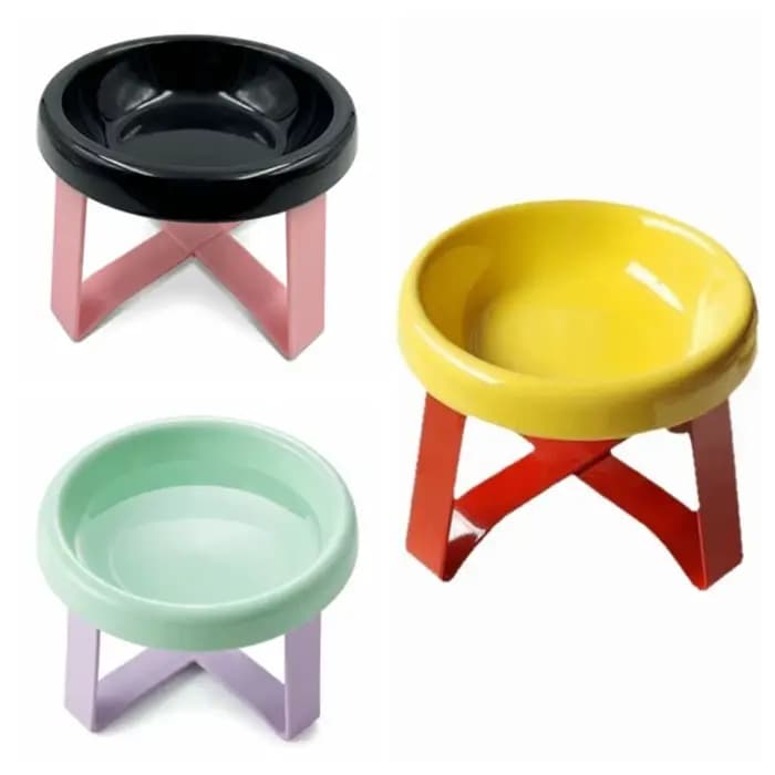 Gamelle surélevée grand diamètre anti-déversement et anti-fuite pour chats et chiens, gamelle surélevée anti-étouffement et anti-choc pour animaux de compagnie