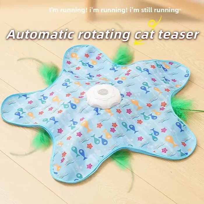 Jouet électrique interactif pour chat : tourne-disque intelligent et amusant pour stimuler et soulager l'ennui