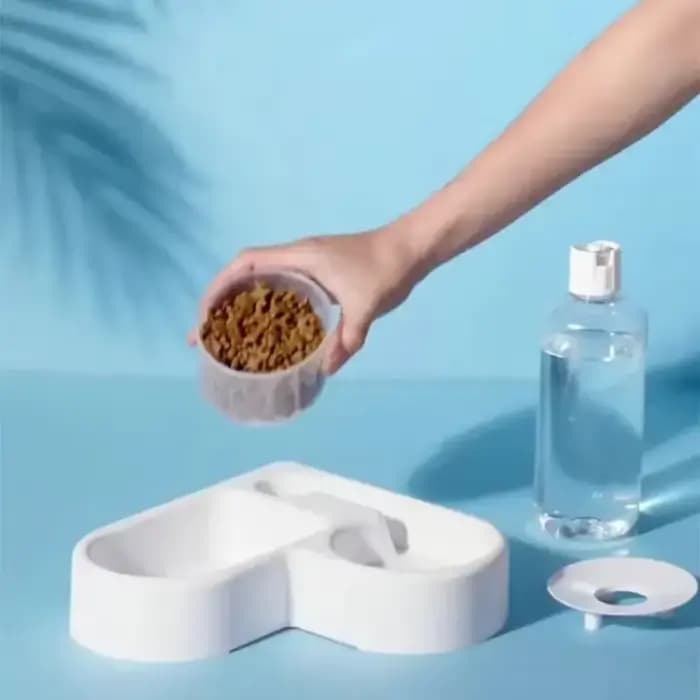 Bol pour chien et chat - Ensemble de distributeurs de nourriture et de bols pour animaux de compagnie