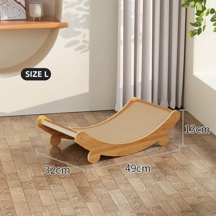 Planche à gratter pour chat, chaises à bascule, lits, hamac réglable et détachable, en bois de Sisal et de chanvre, panier suspendu confortable pour animaux de compagnie