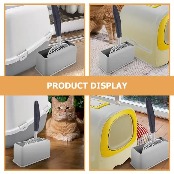 Support de rangement assressentipour bac à litière pour chat