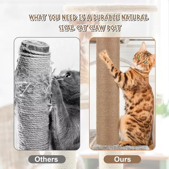 Poteau à gratter pour arbre à chat