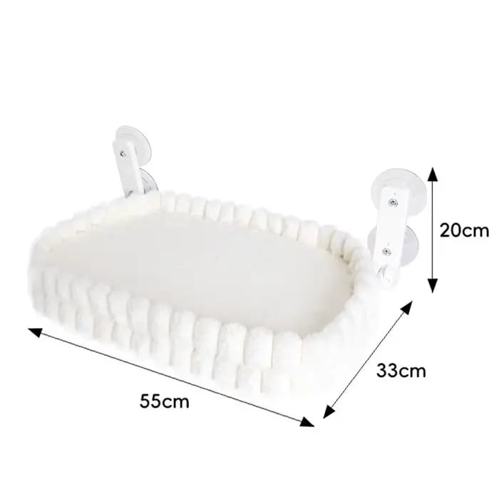 Hamac de fenêtre pour chats d'intérieur avec coussin réversible