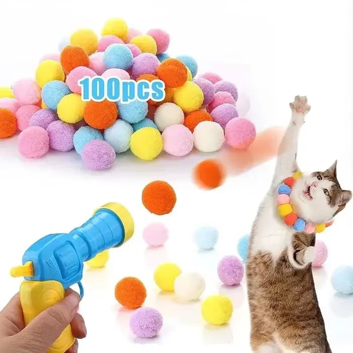 Jouets pour chats, lanceur de balle automatique