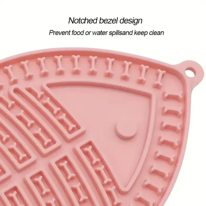 Tapis interactif de léchage de chatons en forme de poisson avec ventouses-tapis d'alimentation pour animaux de
