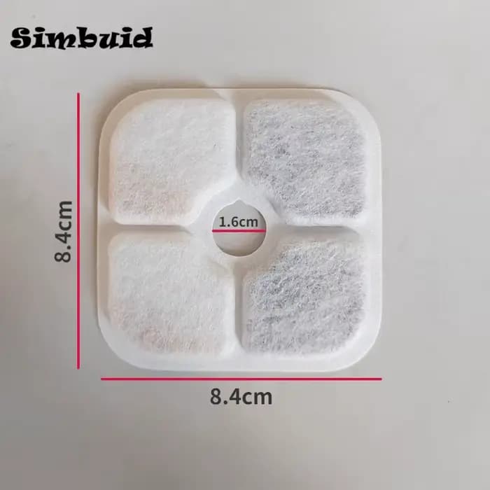 Ensemble de 6/12 filtres de remplacement pour fontaine d'eau pour animaux de compagnie