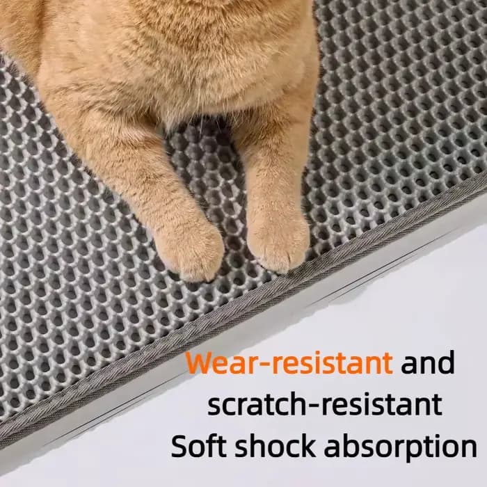 Tapis de litière pour chat antidérapant