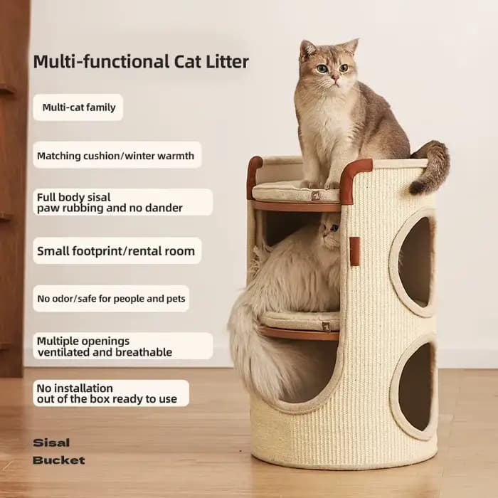HOOPET Arbre à chat pour petit espace