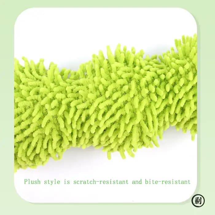 Jouet en peluche pour chat, amusant et interactif, résistant aux griffures et aux morsures, jouet animal vert pour soulager l'ennui