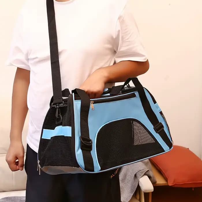 Sac de voyage pour animaux de compagnie, approuvé par les compagnies aériennes, sac de transport pour animaux de compagnie, adapté aux petits chiens, chats et chiots, petits animaux