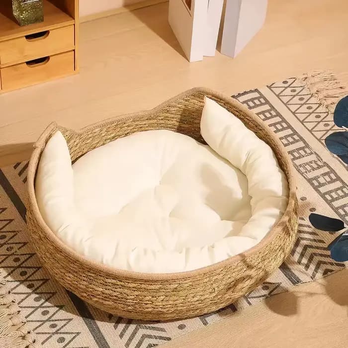Panier pour chat en corde de coton