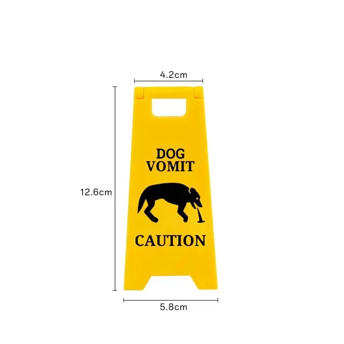 Panneau d'avertissement pour chat et chien