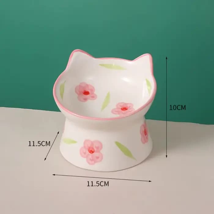 15 ° Gamelle inclinée surélevée pour chat