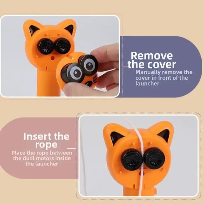 Jouet interactif électrique pour chat, jouet automatique lumineux pour chat, jouet lumineux créatif portable pour chat, jouet d'exercice pour chaton