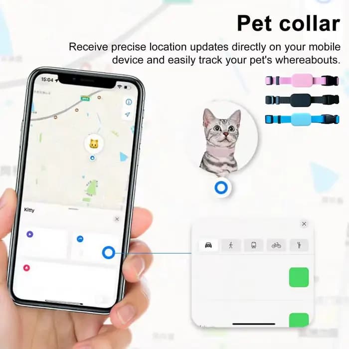Collier pour animaux de compagnie avec GPS étanche