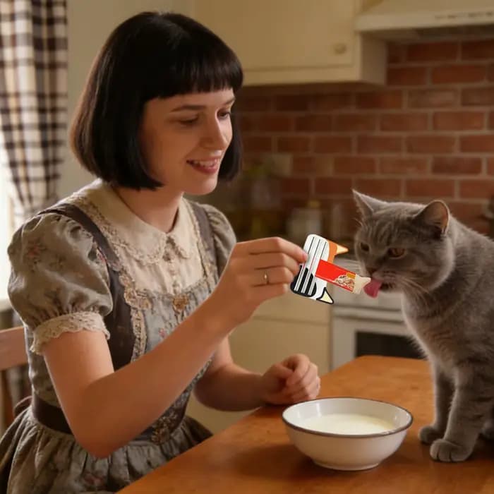 Distributeur de friandises pour chat réutilisable