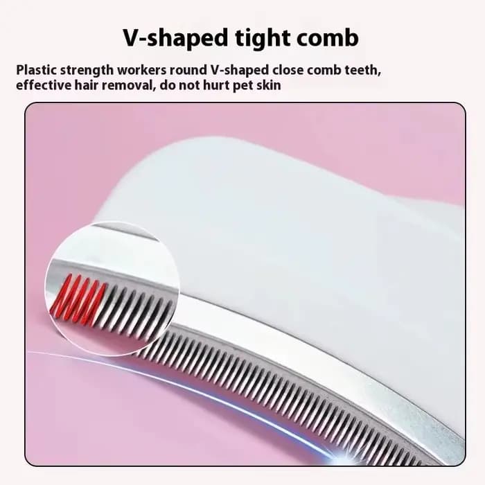 Brosse démêlante pour chiens et chats, outil de toilettage pour l'élimination des poils morts, pour chiots et chatons, râteau démêlant pour animaux de compagnie