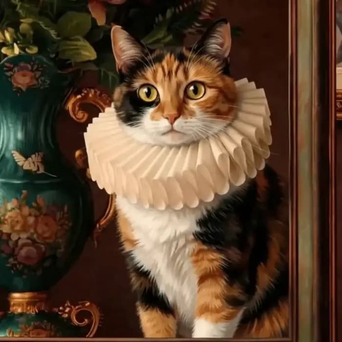 Collier pour animaux de compagnie à volants détachables Renaissance