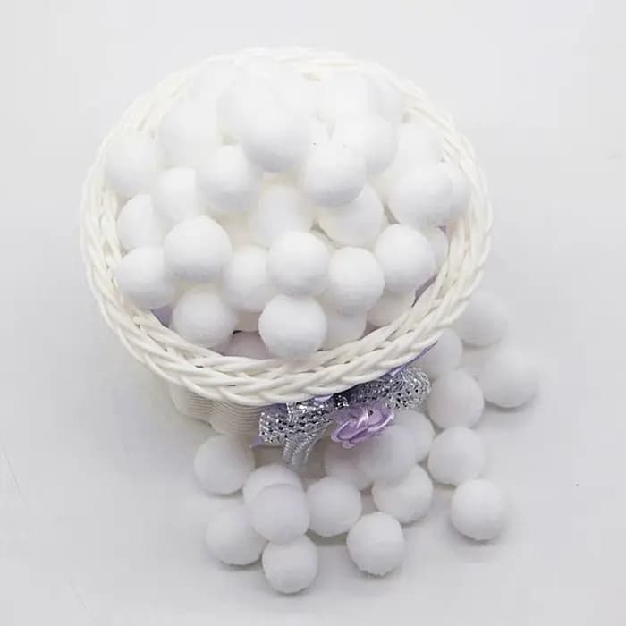 Pompons Blancs 8mm 10mm 15mm 20mm 30mm 40mm