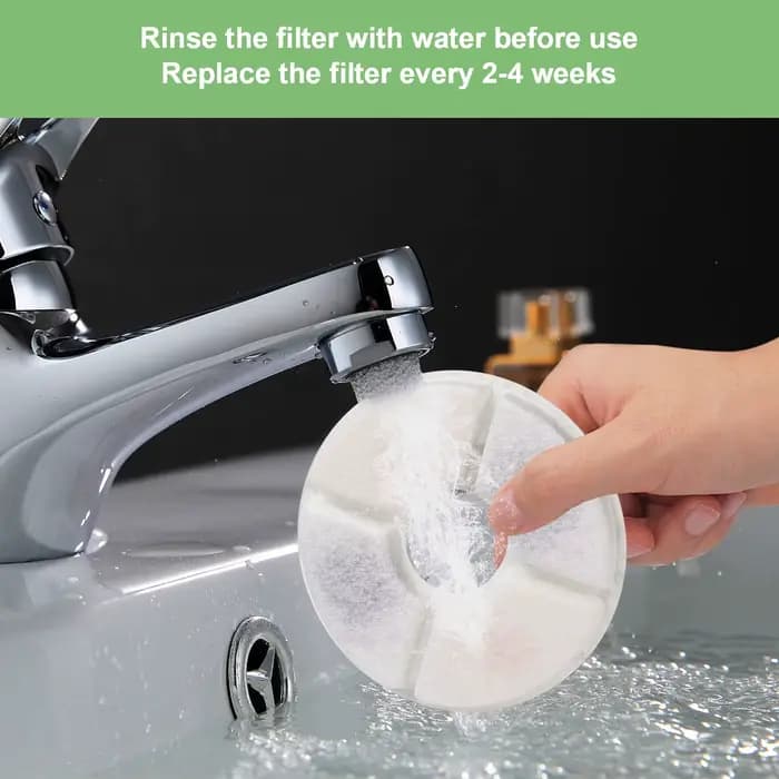 Remplacement de filtre de fontaine d'eau pour chat
