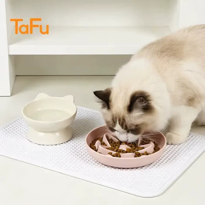 Gamelle anti-étouffement pour chat en forme d'étoile