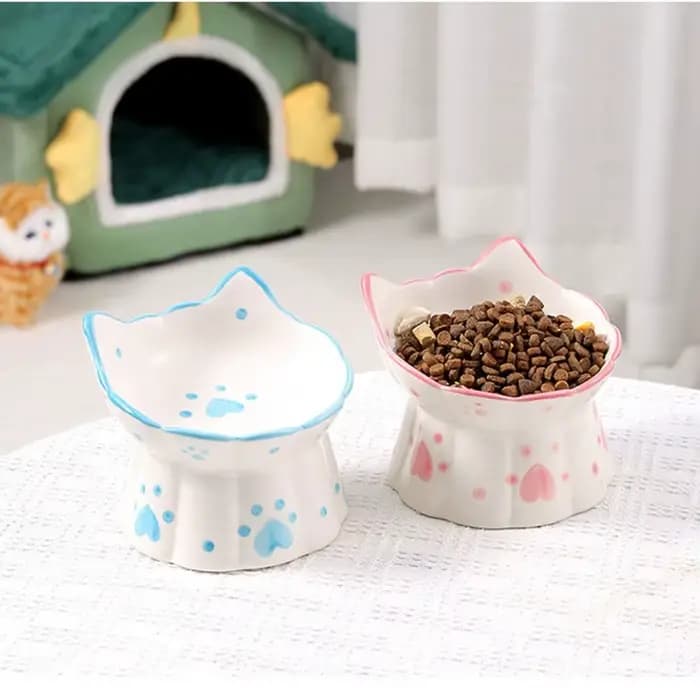 15 ° Gamelle inclinée surélevée pour chat