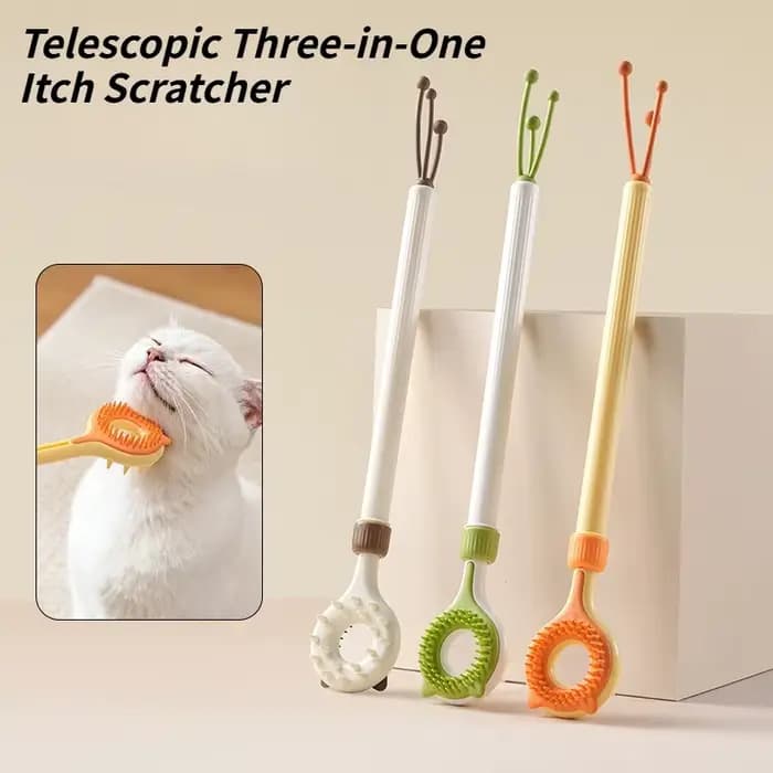 Grattoir rétractable double face pour animaux de compagnie