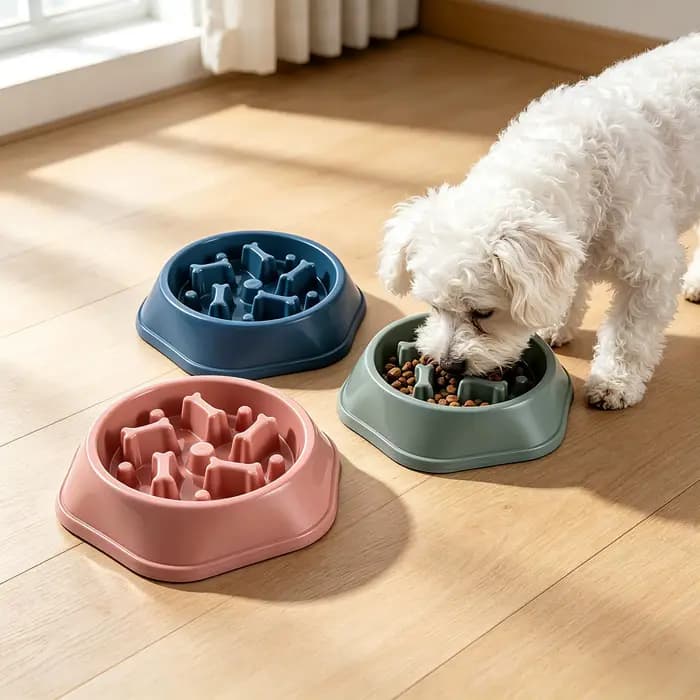 Bol à alimentation lente pour chien, anti-étouffement, accessoires pour animaux de compagnie, gamelle pour chien, alimentation saine, bol d'alimentation pour animaux