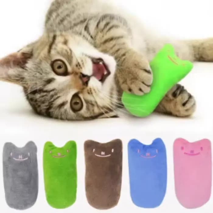 Jouet interactif en peluche d'herbe à chat pour chats