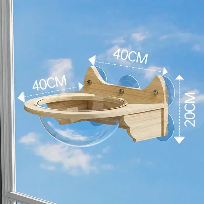 Grattoirs pour animaux de compagnie Xyloid, ventouse murale, cadre d'escalade pour chat, fenêtre en verre, panier de accent de chat, lit, produits, meubles de bloc gratuits