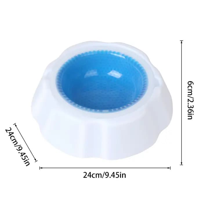 Gamelle rafraîchissante pour animaux – Bol d'eau glacée en gel pour chien et chat