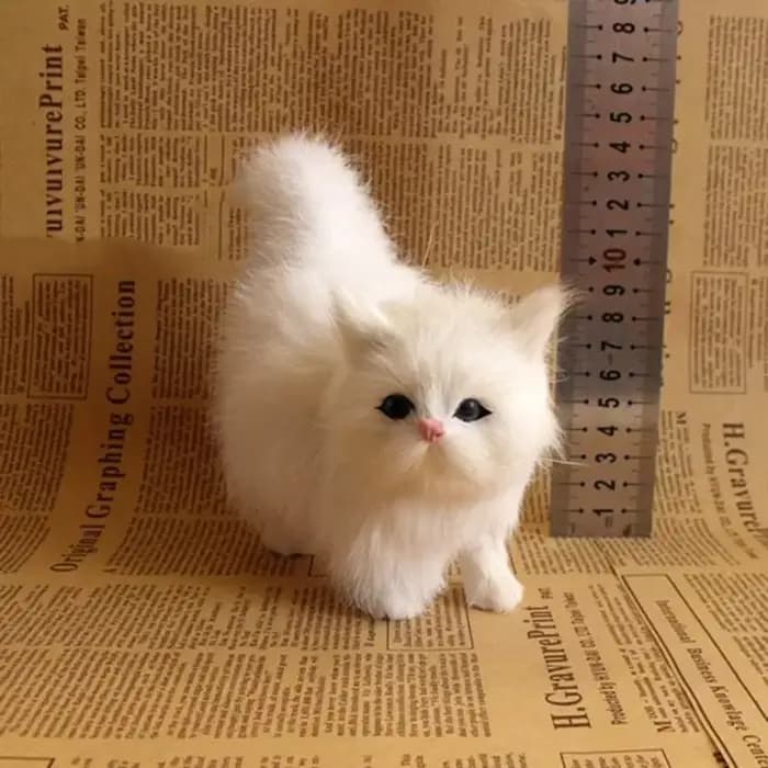 Jouets en peluche de chat de Simulation mignon