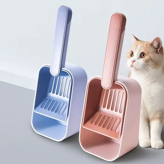 Pelle à litière pour chat grande capacité avec tamisage fin et boîte de rangement