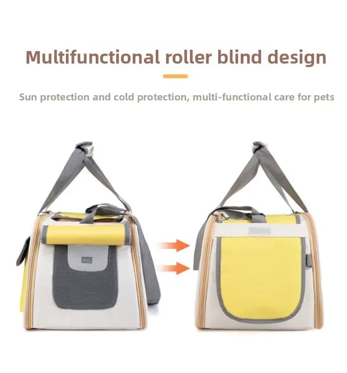 Sac de transport pliable pour animaux de compagnie, approuvé par les compagnies aériennes, pour petits chiens, chats, lapins, chiots - Sac de voyage en tissu Oxford durable avec ventilation